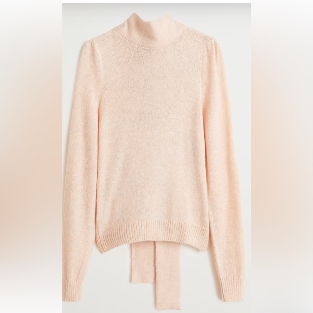 Mango MNG bow collar sweater